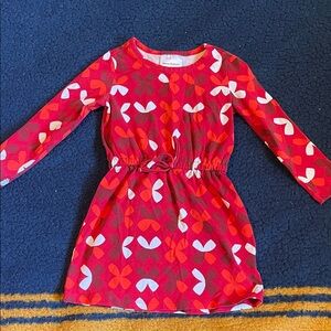 Hanna Andersson Red and White Patterned Kids Dress